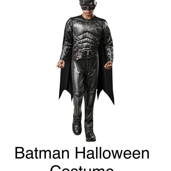 NEW Boys The Batman Halloween Costume Small (Size: Small(6/7)) - Picture 1 of 5